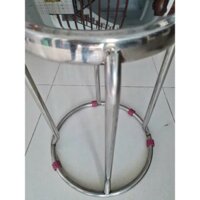 GHẾ ĐÔN INOX CAO CẤP 201 - ghế đôn mặt tròn vòng chân inox