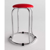 ghế đôn inox cao có nệm ngồi thoải mái