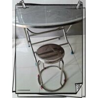ghế đôn inox chân vòng - ghế inox 201 -  Ghế Đôn - GHẾ INOX TRÒN