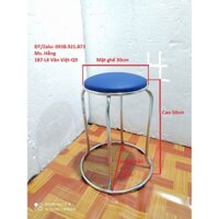 Ghế đôn inox mặt nệm cao 50cm-GD05B-ND-