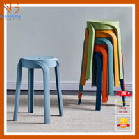 Ghế đôn nhựa đúc mẫu mới nhiều màu sắc đẹp, ghế cafe nhà hàng tiện lợi