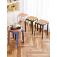 Ghế đôn nhựa giả mây, ghế xếp chồng, ghế đôn.