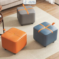 Ghế đôn sofa bọc da thương hiệu HC - GC16