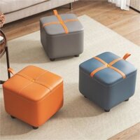 Ghế đôn sofa, ghế đẩu bọc da cao cấp phong cách hiện đại thương hiệu IGA- GC16