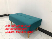 Ghế đôn sofa mini dài 1m vải nhung giá rẻ Nội thất Linco HCM