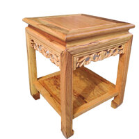 Ghế đôn vuông cao 50cm gỗ gụ (ĐG-24)