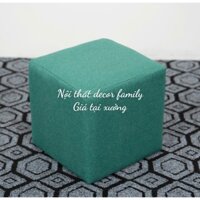 Ghế Đôn Vuông Màu Xanh 30cm, Ghế Đôn Sofa Giá Xưởng- HOÀN TIỀN VÀ ĐỔI TRẢ HÀNG MỚI TRONG VÒNG 3 NGÀY