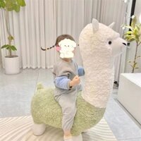 Ghế Động Vật Sáng Tạo Siêu Lớn Nổi Tiếng Trên Mạng Ghế Alpaca Trẻ Em Ghế Sofa Phòng Khách Đồ Trang Trí Sàn Thay Giày Ghế