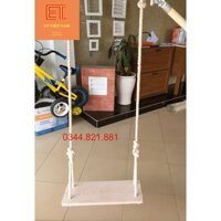 Ghế đu, Xích đu bằng gỗ cao cấp nguyên tấm, phụ kiện khung vận động, xà đu đa năng cho bé từ 9 tháng