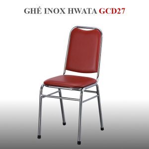 Ghế dựa inox Hwata cố định mặt simili GCD27