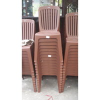 Ghế dựa lớn 7 sọc nhựa Duy Tân (trắng, xám, nâu) - Hàng chính hãng