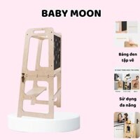 Ghế Đứng Bếp Cho Bé, Ghế Rửa Tay Đa Năng Kiêm Bàn Học Có Bảng Vẽ Cho Bé