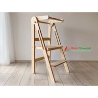 Ghế đứng bếp cho bé, rèn luyện tính tự lập cho con gấp gọn chất liệu plywood