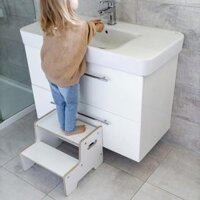 Ghế đứng bếp, ghế rửa tay cho bé từ 3 tuổi. Tháp học tập Montessori hỗ trợ bé đánh răng, đứng bếp cùng ba mẹ
