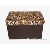 Ghế đựng đồ nắp da hình chữ nhật – 50x30x30cm Mầu ngẫu nhiên