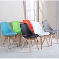 Ghế EAMES Chân Gỗ, Ghế Càfe, Ghế Trà Chanh - Đồ Cũ Nội bài