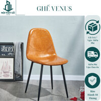 Ghế Eames Da Bò, Ghế Eames Bọc Da chân Sắt Cao Cấp ( Hàng Nhập Khẩu)