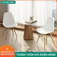 Ghế EAMES Ghế Văn Phòng Chân Gỗ Sồi Bền Bỉ Ghế Làm Việc EAMES Ghế Bàn Ăn Ghế Quán Trà Sữa