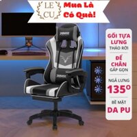 Ghế gaming Deli - Dành cho streamer, game thủ. Tựa đầu, gác chân, nâng hạ ngả lưng - E4927-KM-01