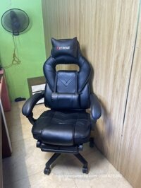 Ghế Gaming Extreme Zero V4- Có Rung Massage Lưng Và Gác Chân( Full Black )