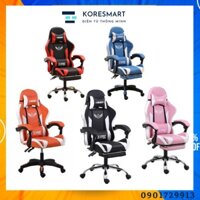 Ghế gaming giá rẻ, Ghế làm việc Keep 2023 bọc da PU cao cấp, ghế ngồi chơi game cao cấp có gác chân thư giãn