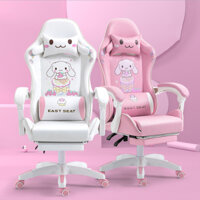 Ghế gaming Siêu Cute, Ghế chơi game cao cấp, Ghế xoay 360 độ, điều chỉnh độ cao, tặng kèm 2 gối tiện ích