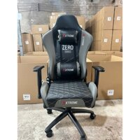 Ghế Gaming V1+ cao cấp có ngả lưng, tựa đầu, gác chân, máy rung, massage. MÀU XÁM