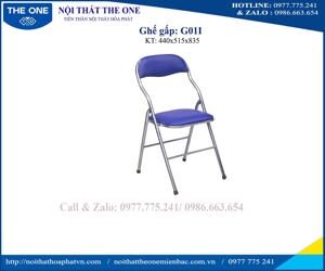 Ghế gấp chân inox Hòa Phát G01I