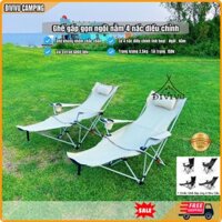 Ghế Gấp Gọn Cao Cấp , Ghế Nằm Gấp Gọn 4 Nấc Điều Chỉnh Linh Hoạt Nằm Thoải Mái Cho Chuyến Camping