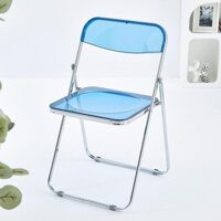 Ghế gấp gọn trong suốt Acrylic, ghế decor chụp ảnh.