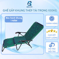 Ghế gấp gọn văn phòng BẢO AN cao cấp, ghế xếp thư giãn, BẢO HÀNH KHUNG 1 NĂM vải dù chắc chắn, tải trọng 100kg