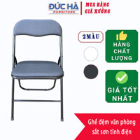 Ghế gấp gọn văn phòng, ghế tựa đệm da cao cấp
