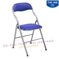 Ghế gấp Hòa Phát inox mã G01, ghế gấp xếp gọn có nệm bọc da hàng chính hãng