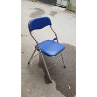 Ghế gấp inox Đức Hà, ghế tựa lưng nhỏ, ghế xếp khung inox G01