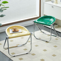 Ghế gấp kiêm bàn gấp nhựa Acrylic phong cách hàn quốc