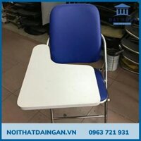 Ghế gập liền bàn mặt gỗ mfc chân inox đỏ, xanh GLB01