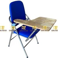 Ghế gấp lưng dài chân inox mặt gỗ cao su