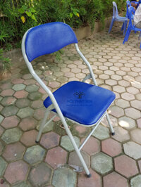 Ghế gấp lưng thấp Trường phát màu xanh giá rẻ