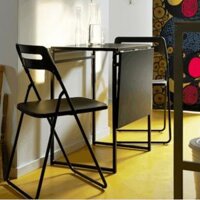 Ghế Gấp Màu Đen Nisse Ikea Folding Chair Black