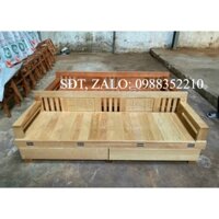 Ghế gấp thành giường 2 trong 1 tiên lợi có ngăn kéo gỗ sồi 1m2-1m4 ( FREESHIP 60 KM )