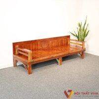 Ghế Gấp Trường Kỷ Gỗ Xoan Mở Ra Thành Giường 1m9x1m2 Tiện Lợi
