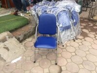 Ghế gấp trường phát chân inox lưng dài