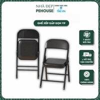 Ghế Gấp Văn Phòng Và Gia Đình Đa Năng, Ghế Văn Phòng Xếp Gọn - Hàng Chính Hãng - Đen
