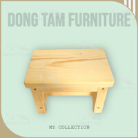 Ghế Ghế Gỗ Ghế Đẩu Ghế Đôn Gác Chân Văn Phòng Gỗ Thông XƯỞNG GỖ ĐỒNG TÂM Kích Thước 24 x 17 x 17