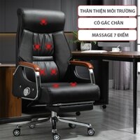 Ghế Giám Đốc, Ghế Chủ Tịch Văn Phòng Cho Lãnh Đạo Chất Liệu Da PU Cao Cấp, Có Gác Chân Chế Độ Ngả Có Massage