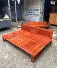 Ghế giường gấp gỗ xoan đào giá rẻ 1m6x2m bền đẹp giá rẻ