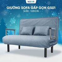 Ghế Giường Sofa Koen GS01 Đa Năng Thu Gọn Thành Ghế, Kéo Ra Thành Giường, Đệm Khóa Kéo Dễ Vệ Sinh