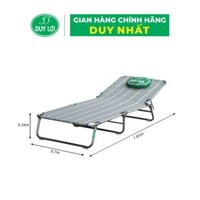 GHẾ - GIƯỜNG XẾP DUY LỢI INOX - CỠ LỚN  QUÀ TẶNG 10 MÓC ÁO