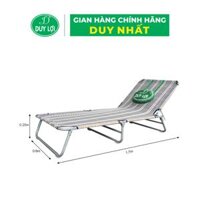 GHẾ - GIƯỜNG XẾP  DUY LỢI THÉP CỠ NHỎ QUÀ TẶNG 10 MÓC ÁO KÉP NHỰA CAO CẤP DUY LỢI