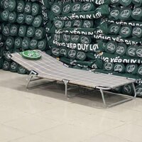 Ghế - giường xếp Duy Lợi thép - CỠ NHỎ ( Qùa tặng 10 móc áo)
